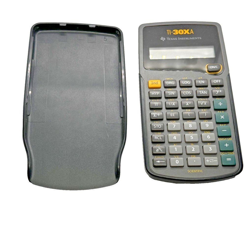 Texas Instruments Scientific Calculator TI 30XA Solar Power‎ Gray tested